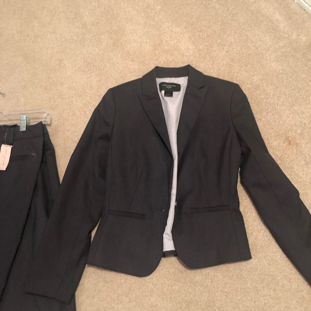 Ann Taylor blazer, skirt, slacks
